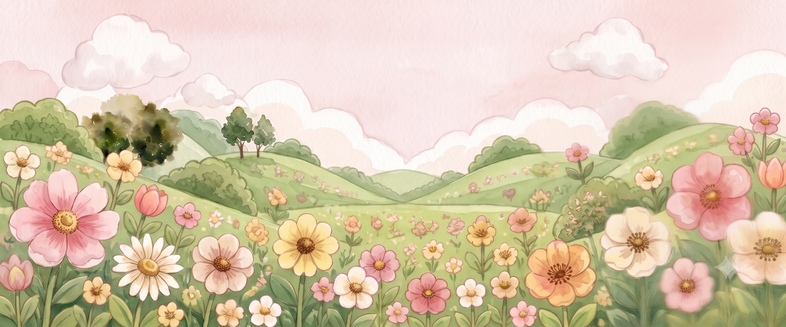 Wildflower garden marking the journey ahead